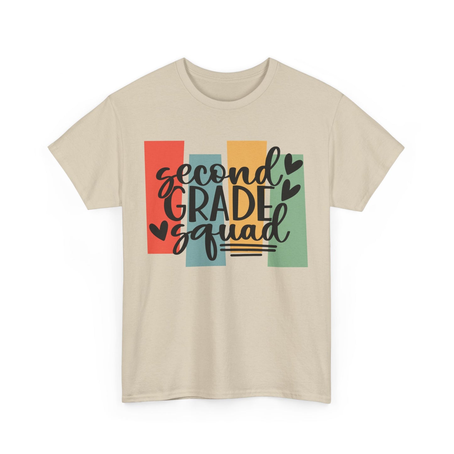 Second Grade Retro Design Team School Shirt