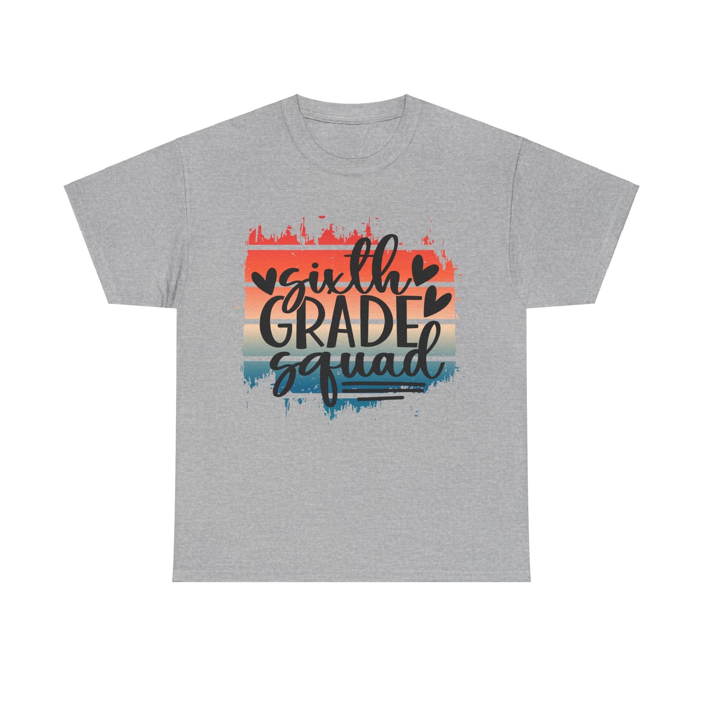 Boho Retro Sixth Grade Squad Classroom School TShirt