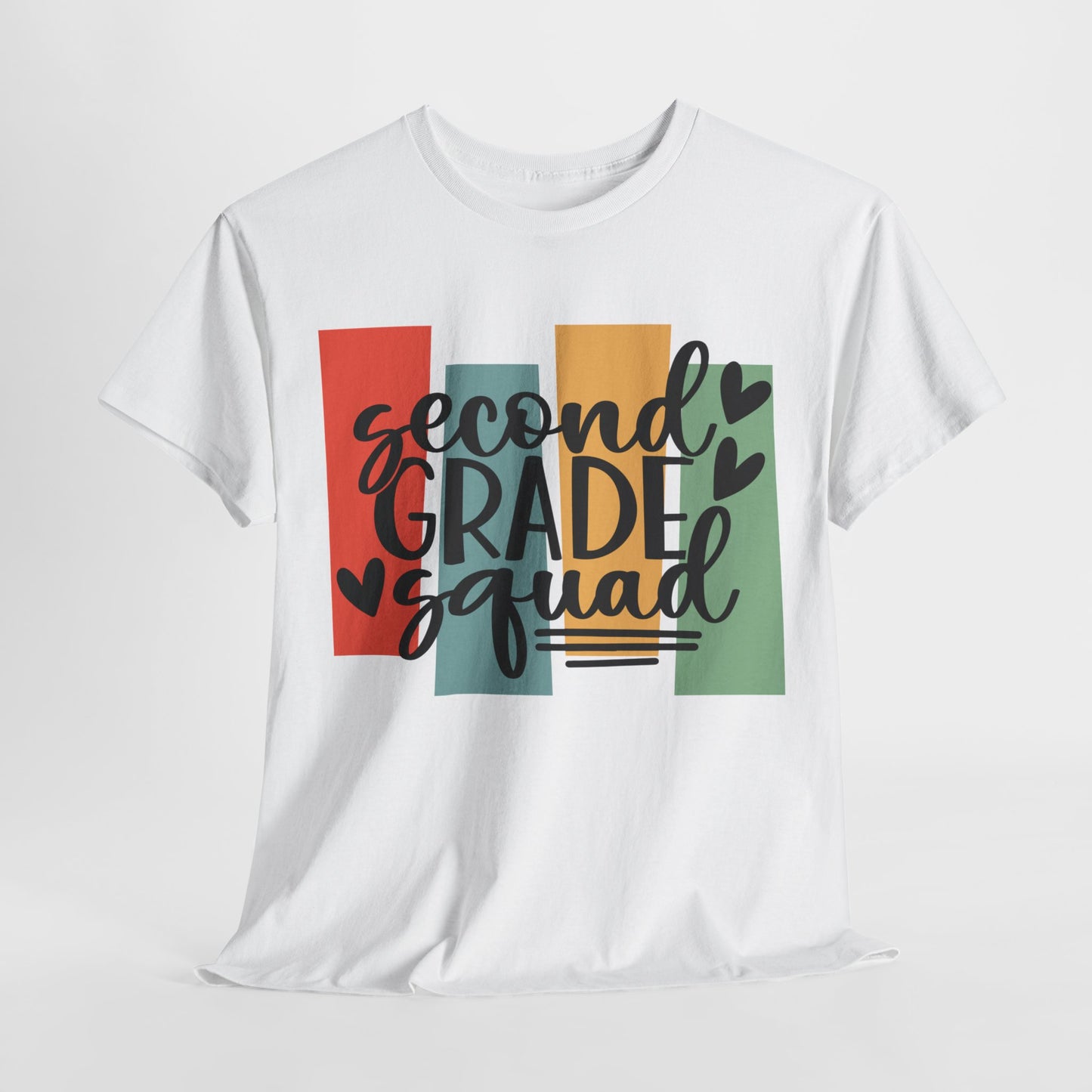 Second Grade Retro Design Team School Shirt