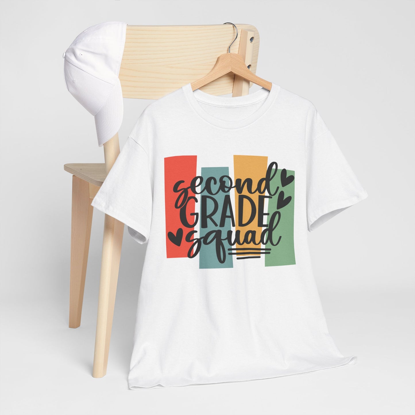 Second Grade Retro Design Team School Shirt