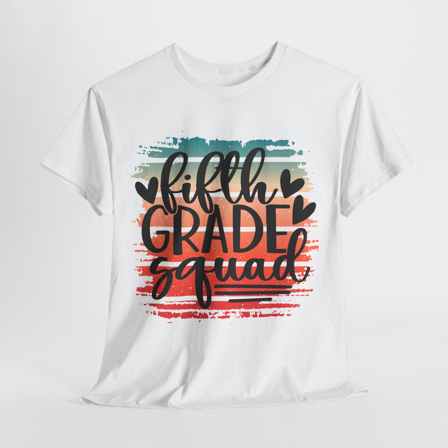 Retro Boho Fifth Grade Squad Class Team TShirt