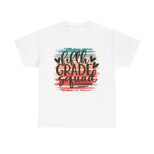 Retro Boho Fifth Grade Squad Class Team TShirt