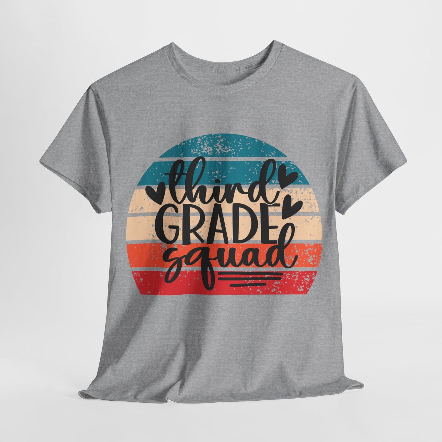 Boho Retro Design Third Grade Squad Tshirt