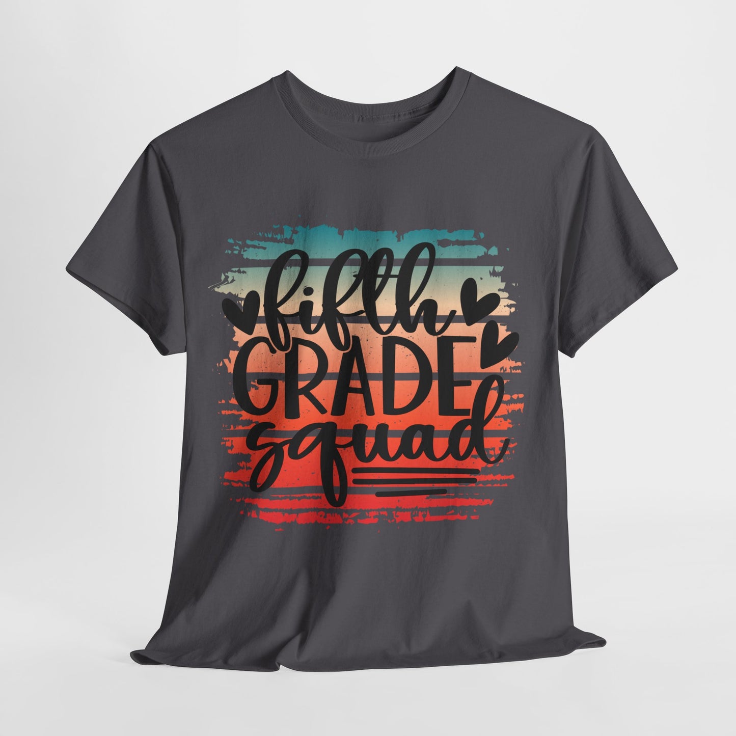 Retro Boho Fifth Grade Squad Class Team TShirt