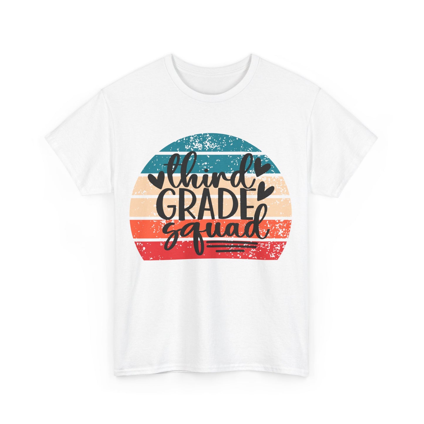 Boho Retro Design Third Grade Squad Tshirt