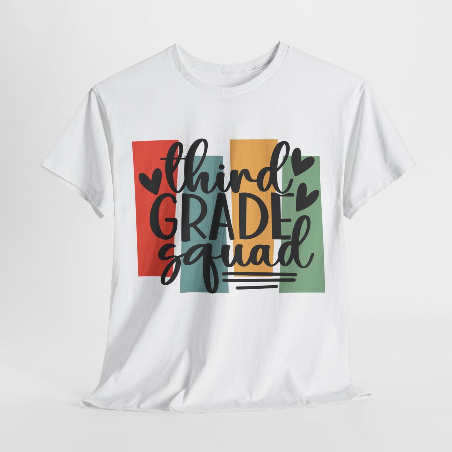 Retro Third Grade Squad Classroom Tshirt