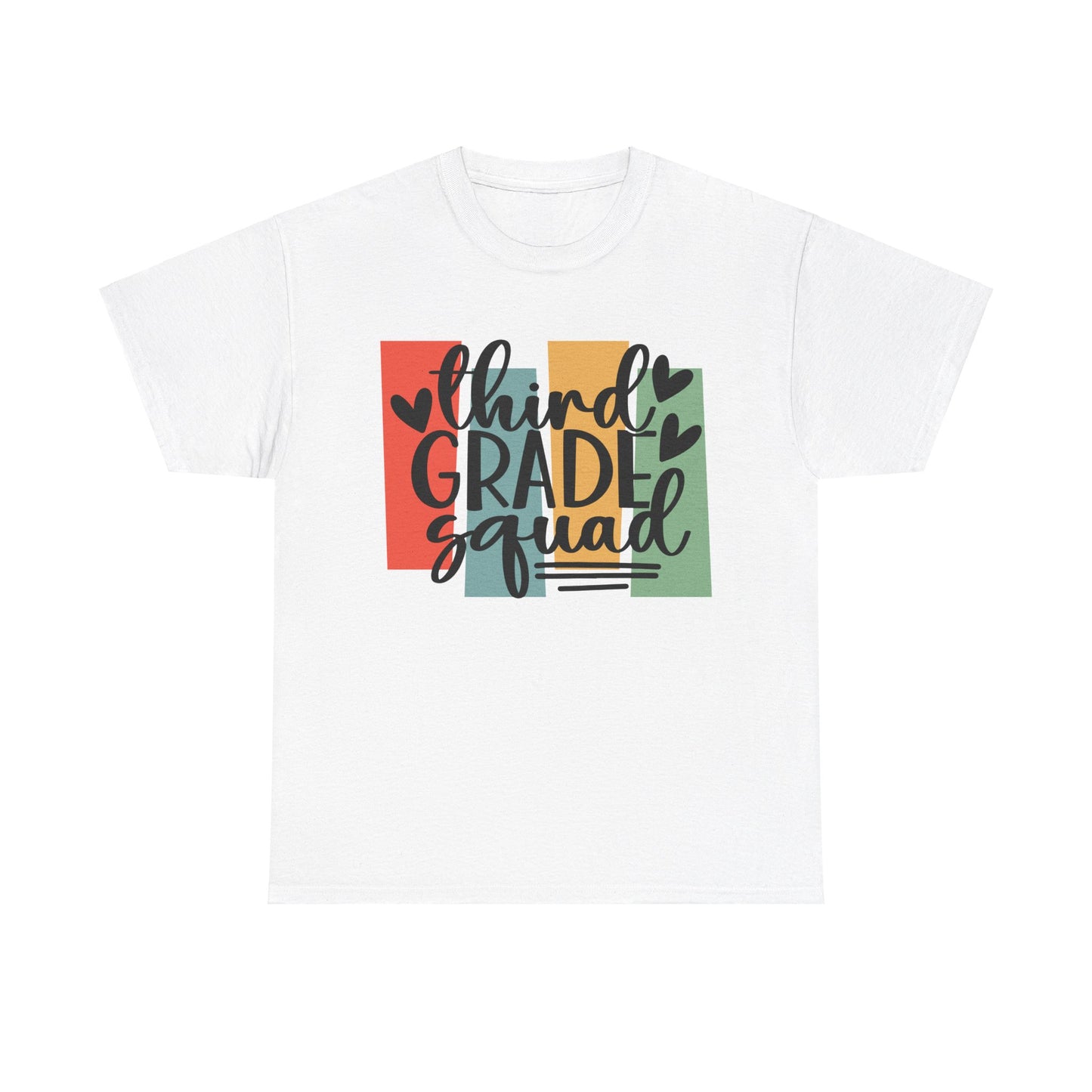 Retro Third Grade Squad Classroom Tshirt