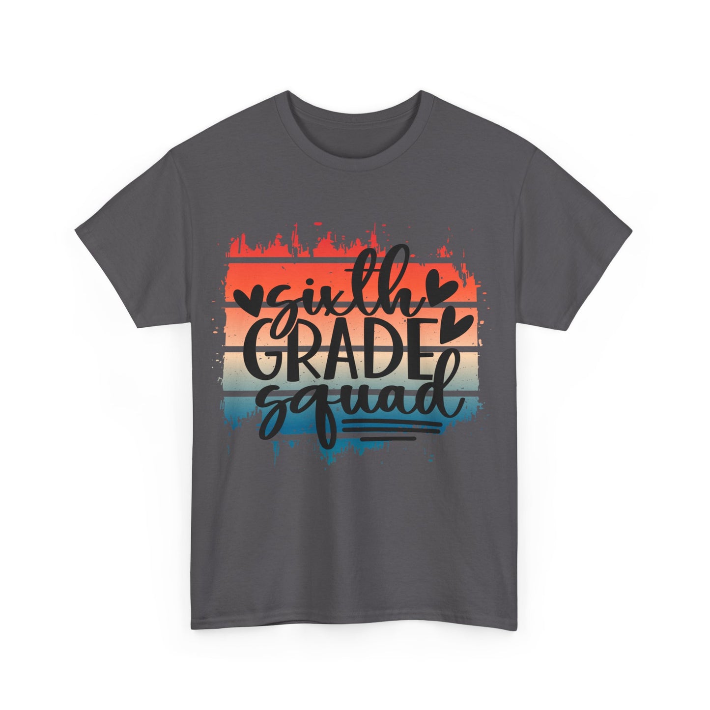 Boho Retro Sixth Grade Squad Classroom School TShirt