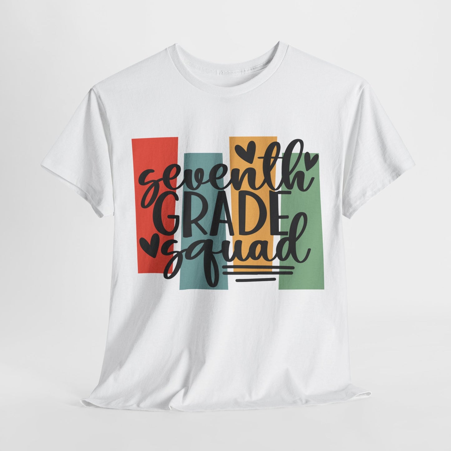 Boho Retro Seventh Grade Squad School TShirt