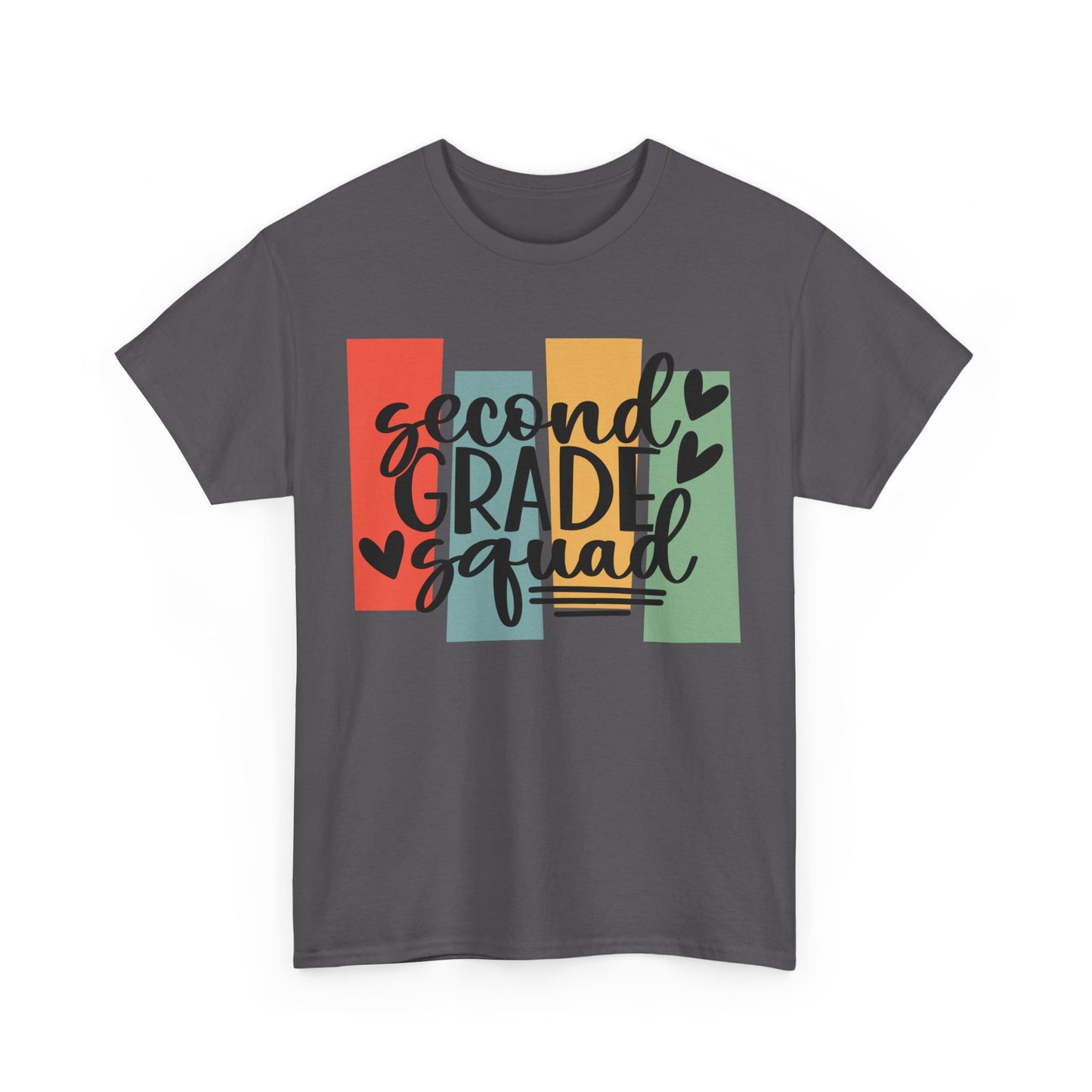 Second Grade Retro Design Team School Shirt