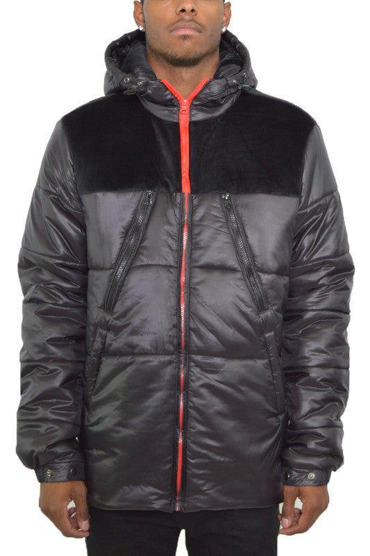 Retro Style Mens  Puffer Jacket