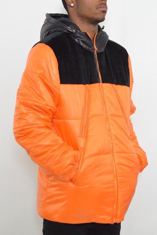 Retro Style Mens  Puffer Jacket