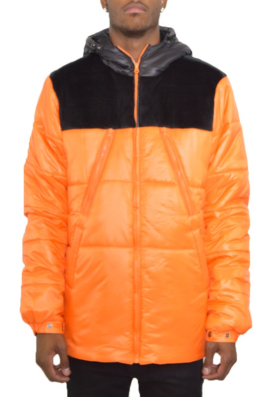 Retro Style Mens  Puffer Jacket