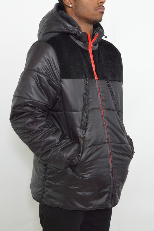 Retro Style Mens  Puffer Jacket