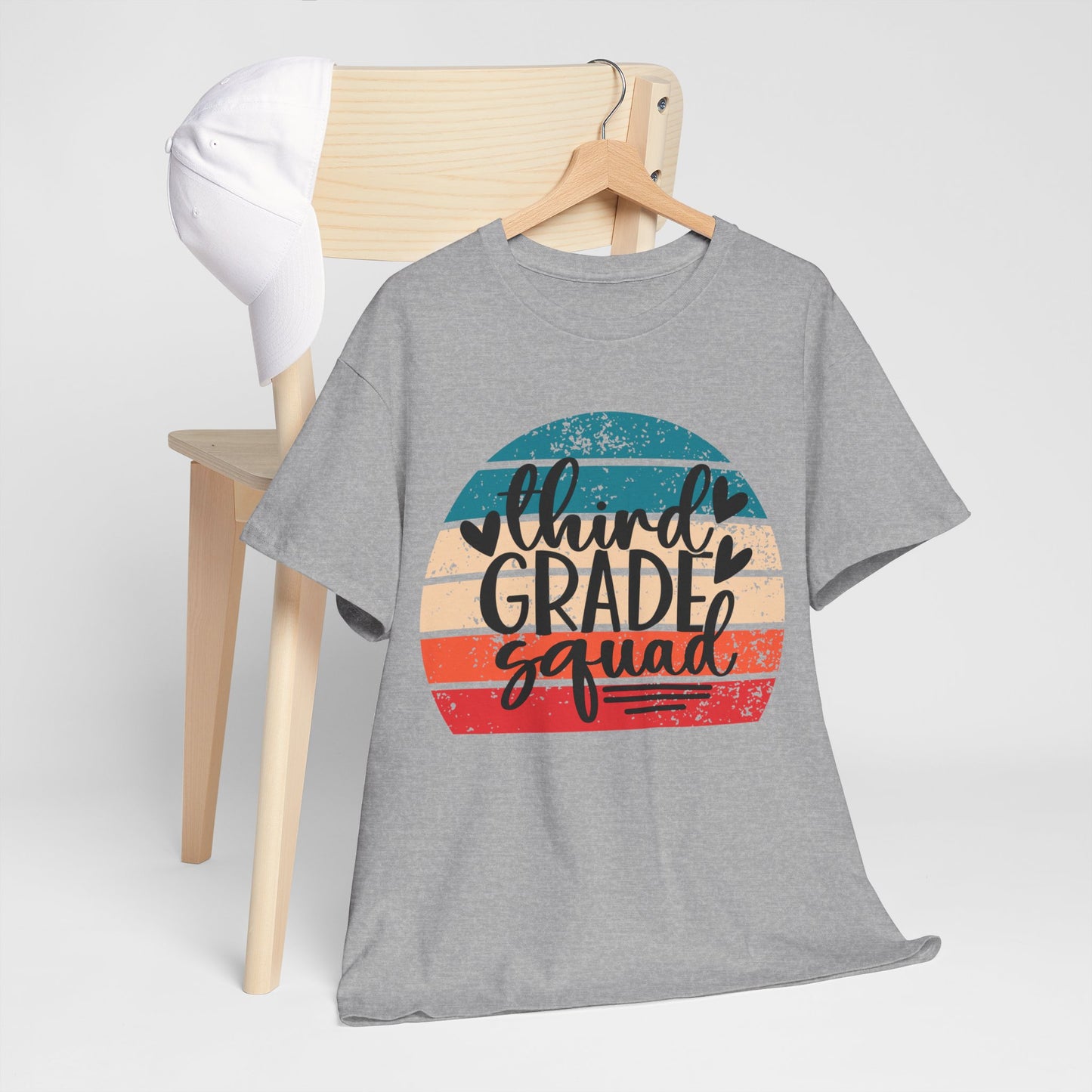 Boho Retro Design Third Grade Squad Tshirt