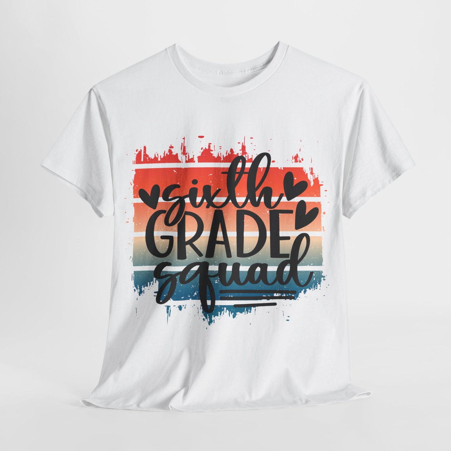 Boho Retro Sixth Grade Squad Classroom School TShirt