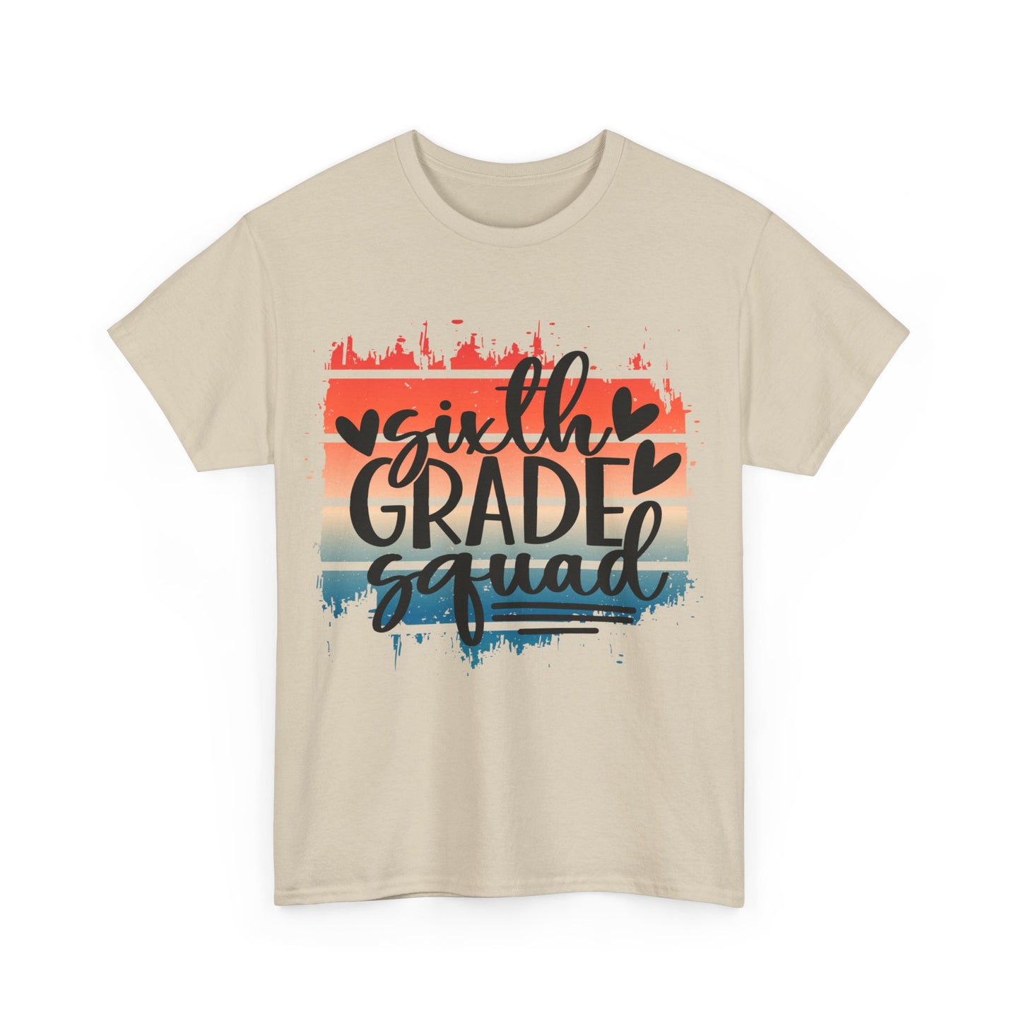 Boho Retro Sixth Grade Squad Classroom School TShirt