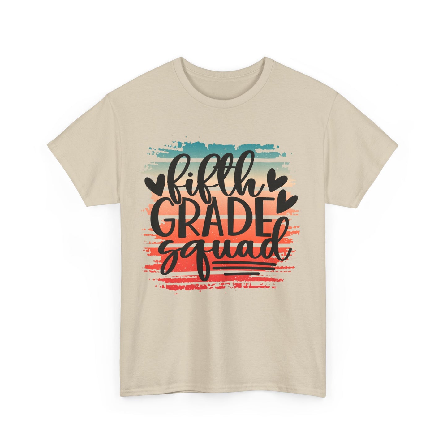 Retro Boho Fifth Grade Squad Class Team TShirt