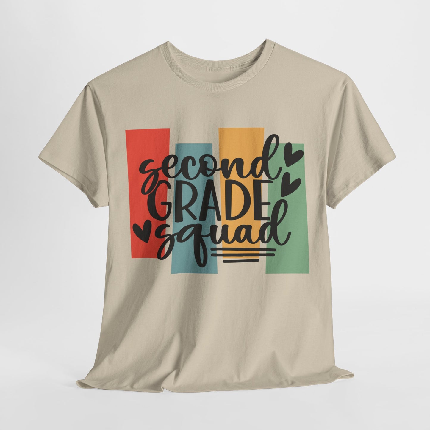 Second Grade Retro Design Team School Shirt