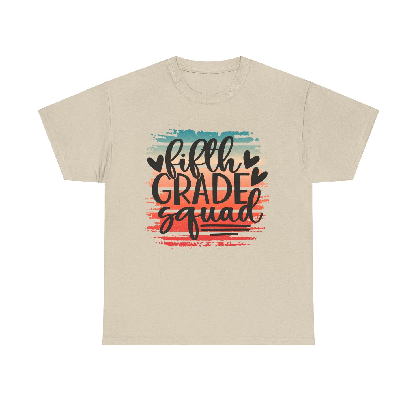 Retro Boho Fifth Grade Squad Class Team TShirt