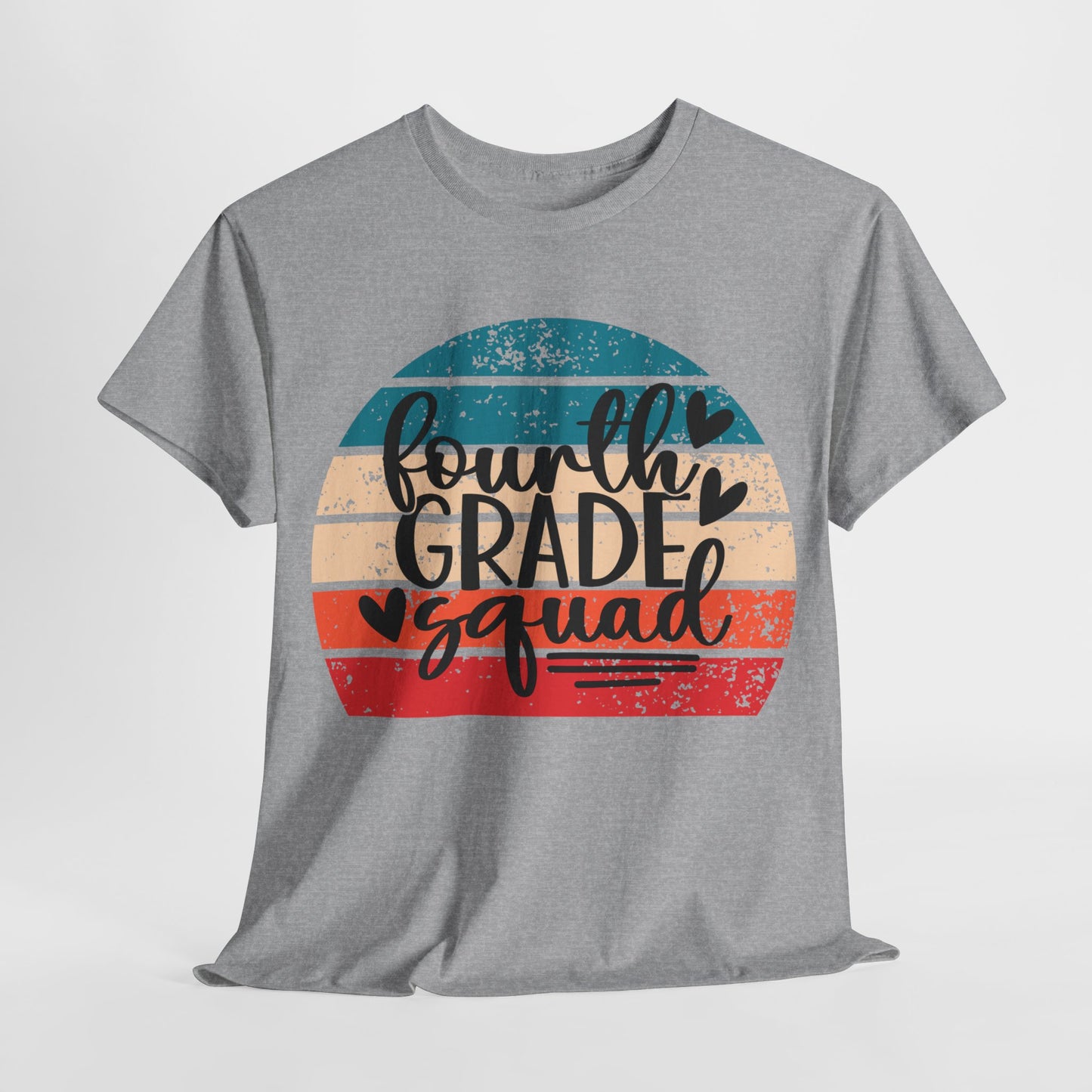 Fourth Grade Squad Retro Vintage School TShirt