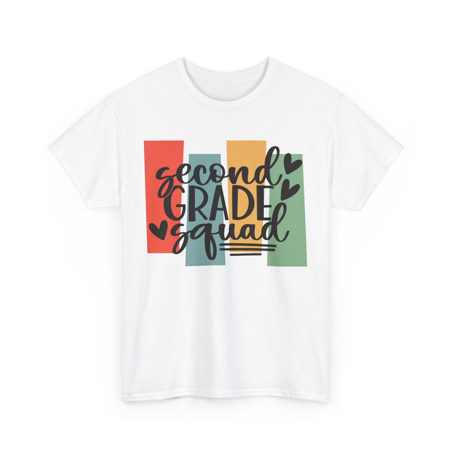 Second Grade Retro Design Team School Shirt