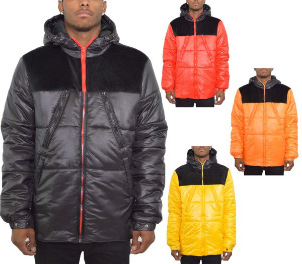 Retro Style Mens  Puffer Jacket