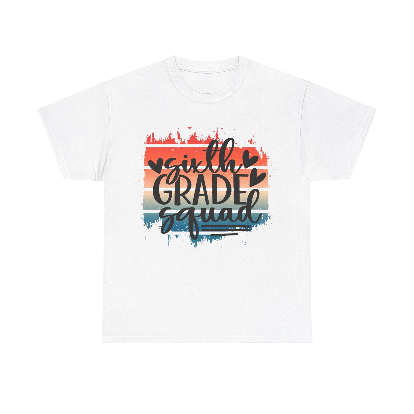 Boho Retro Sixth Grade Squad Classroom School TShirt