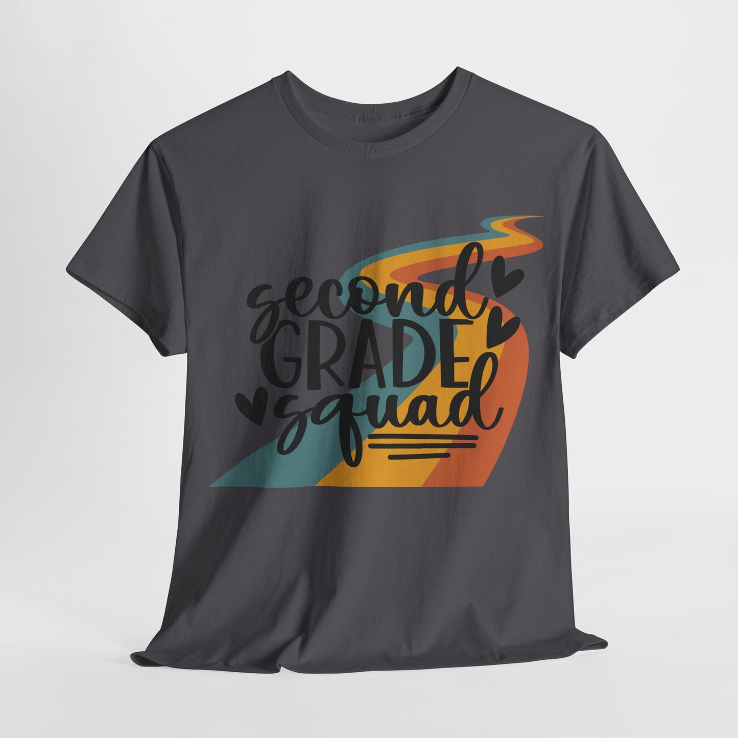 Boho Retro Second Grade Squad Classroom Team Shirt