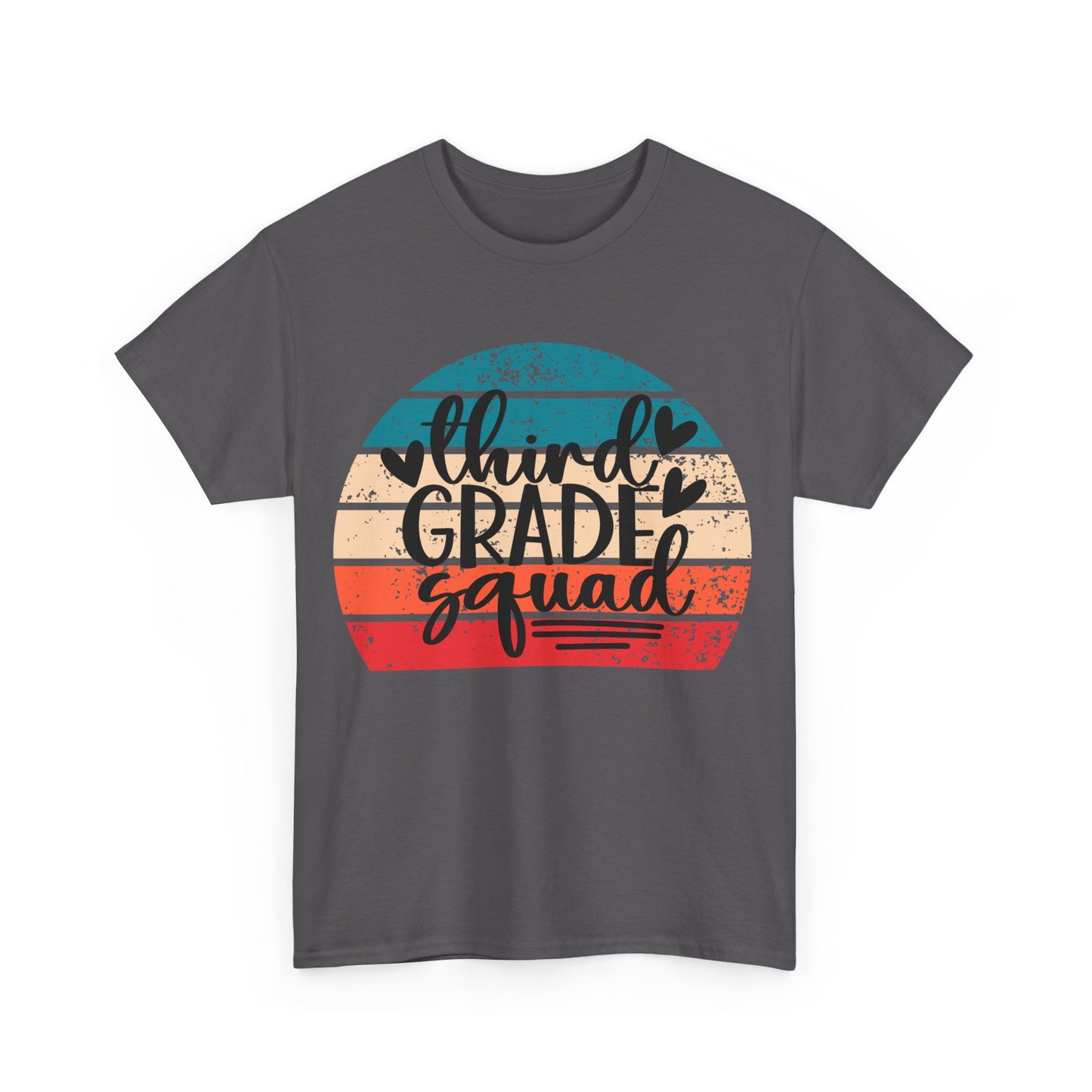 Boho Retro Design Third Grade Squad Tshirt