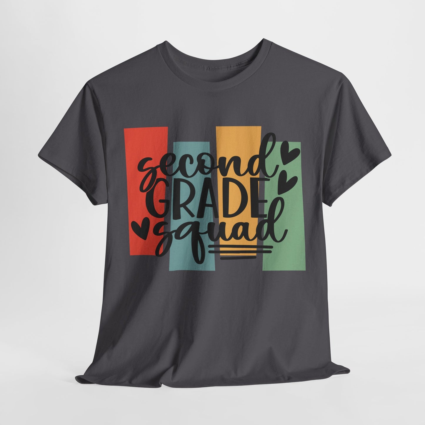 Second Grade Retro Design Team School Shirt