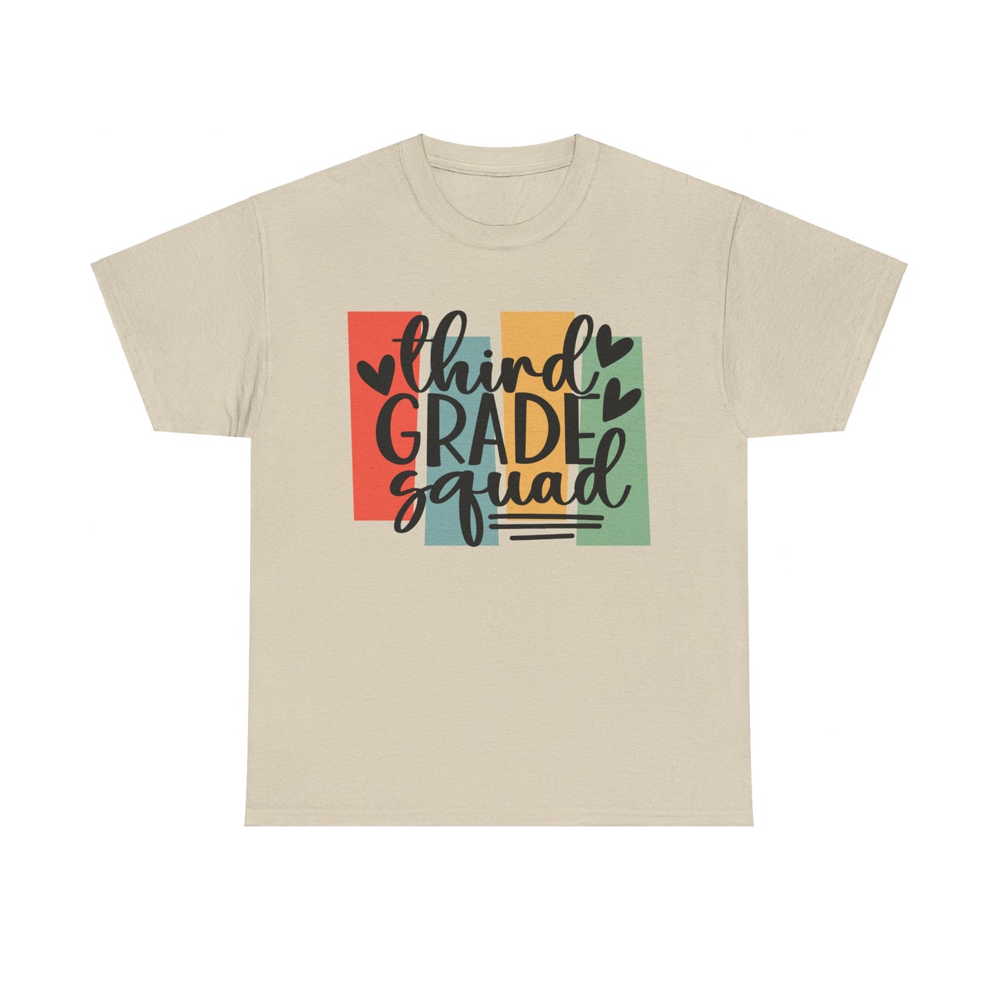 Retro Third Grade Squad Classroom Tshirt