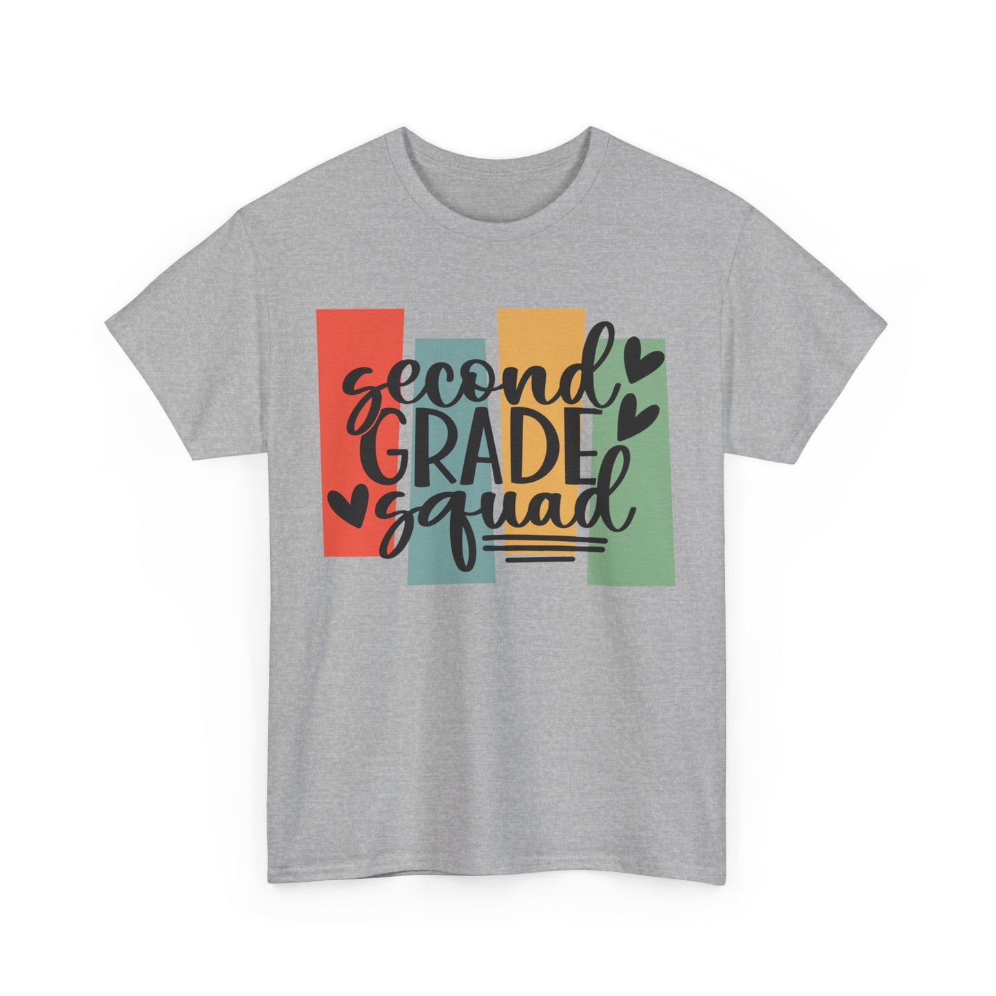 Second Grade Retro Design Team School Shirt