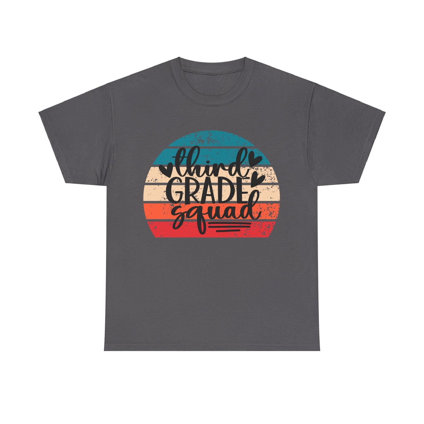 Boho Retro Design Third Grade Squad Tshirt