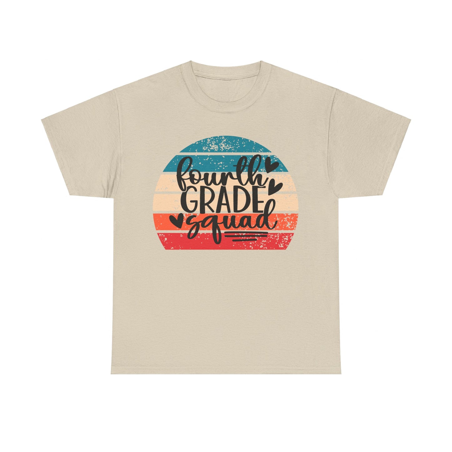 Fourth Grade Squad Retro Vintage School TShirt