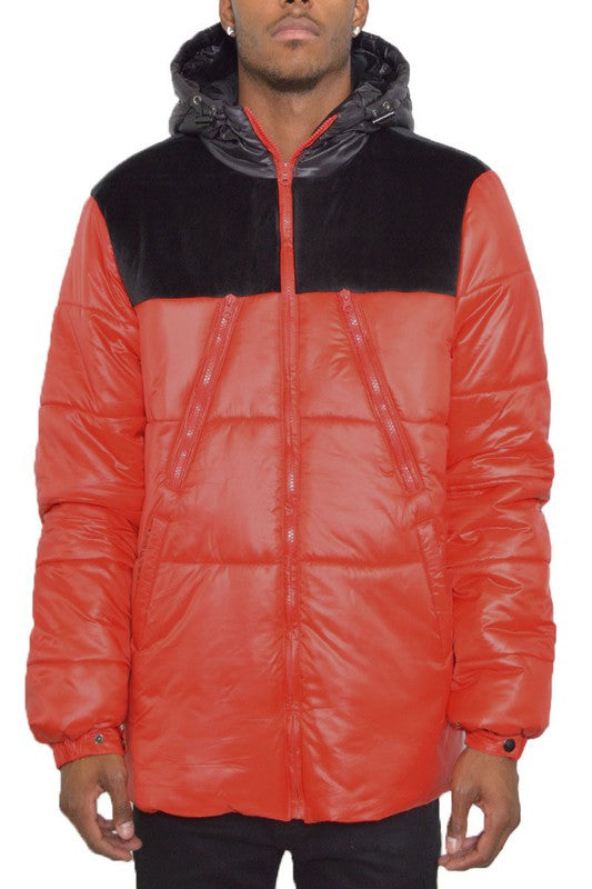 Retro Style Mens  Puffer Jacket