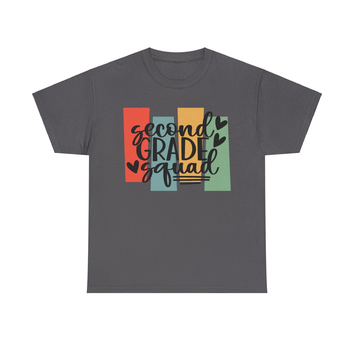 Second Grade Retro Design Team School Shirt