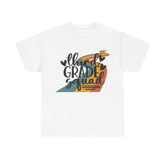 Third Grade Retro Squad Design Tshirt