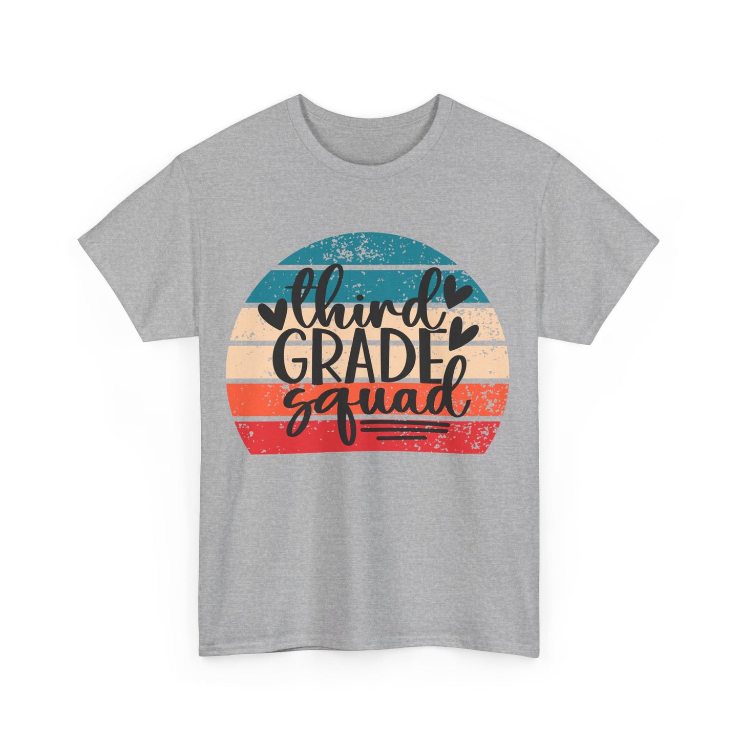 Boho Retro Design Third Grade Squad Tshirt