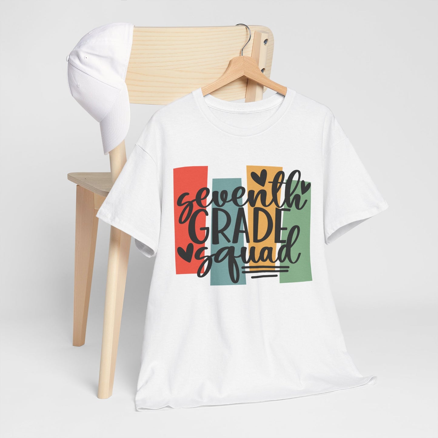 Boho Retro Seventh Grade Squad School TShirt