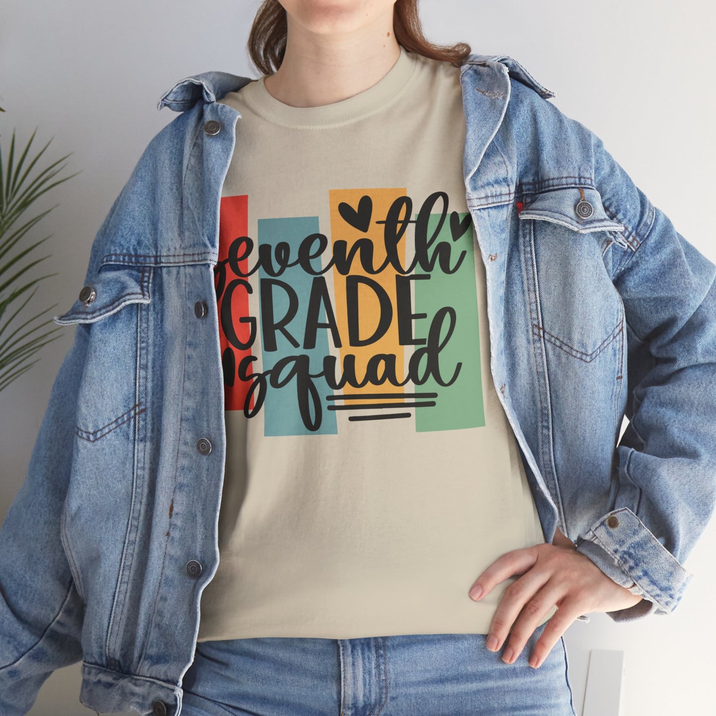 Boho Retro Seventh Grade Squad School TShirt