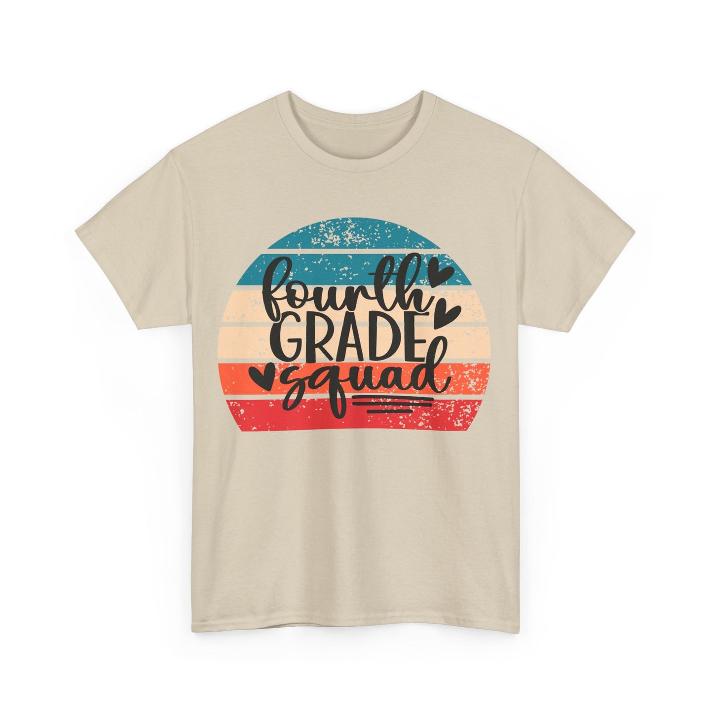 Fourth Grade Squad Retro Vintage School TShirt