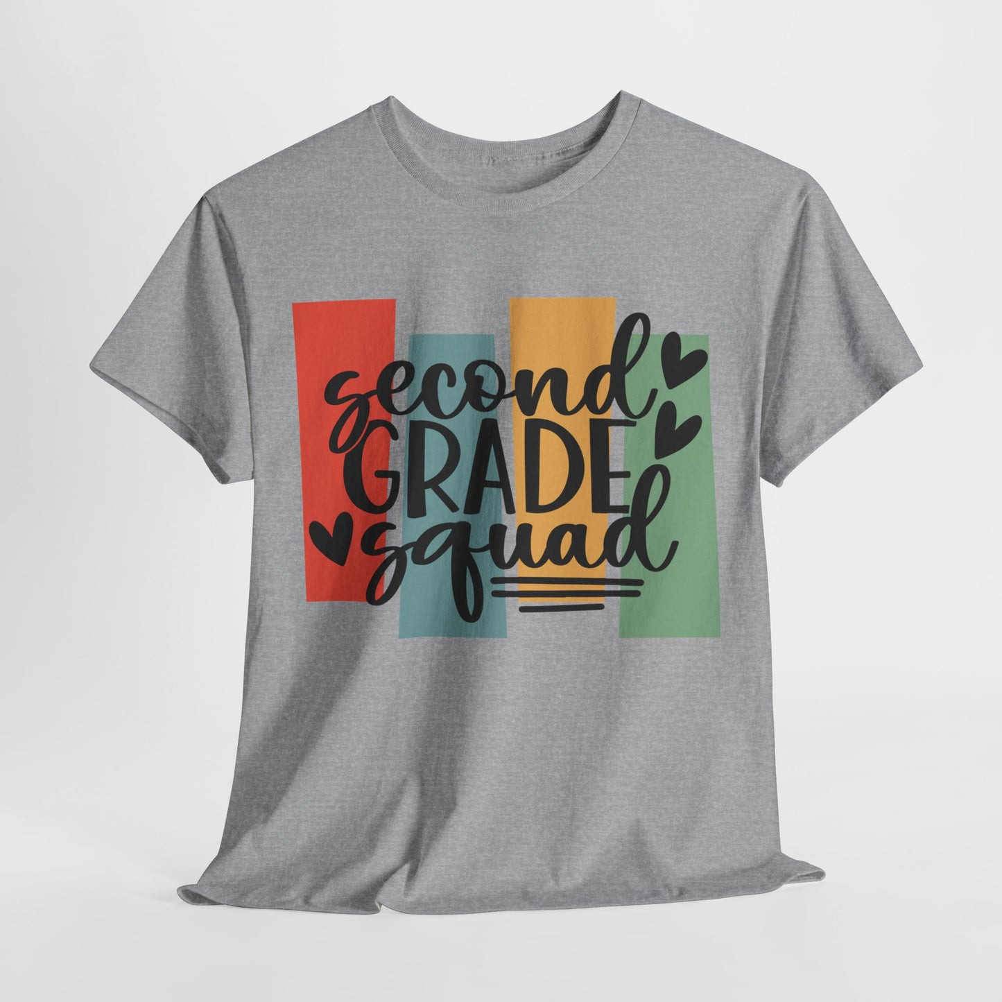 Second Grade Retro Design Team School Shirt