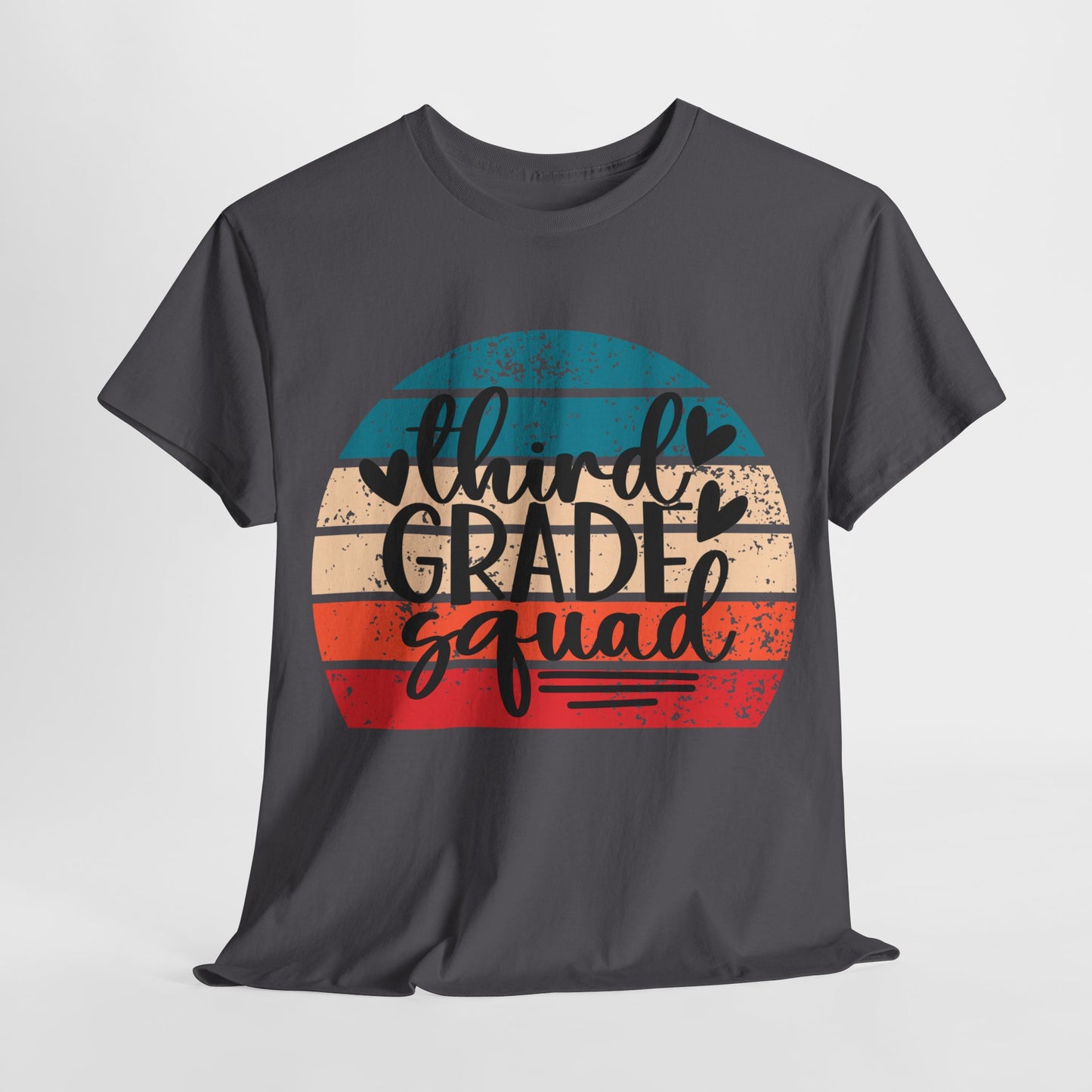 Boho Retro Design Third Grade Squad Tshirt