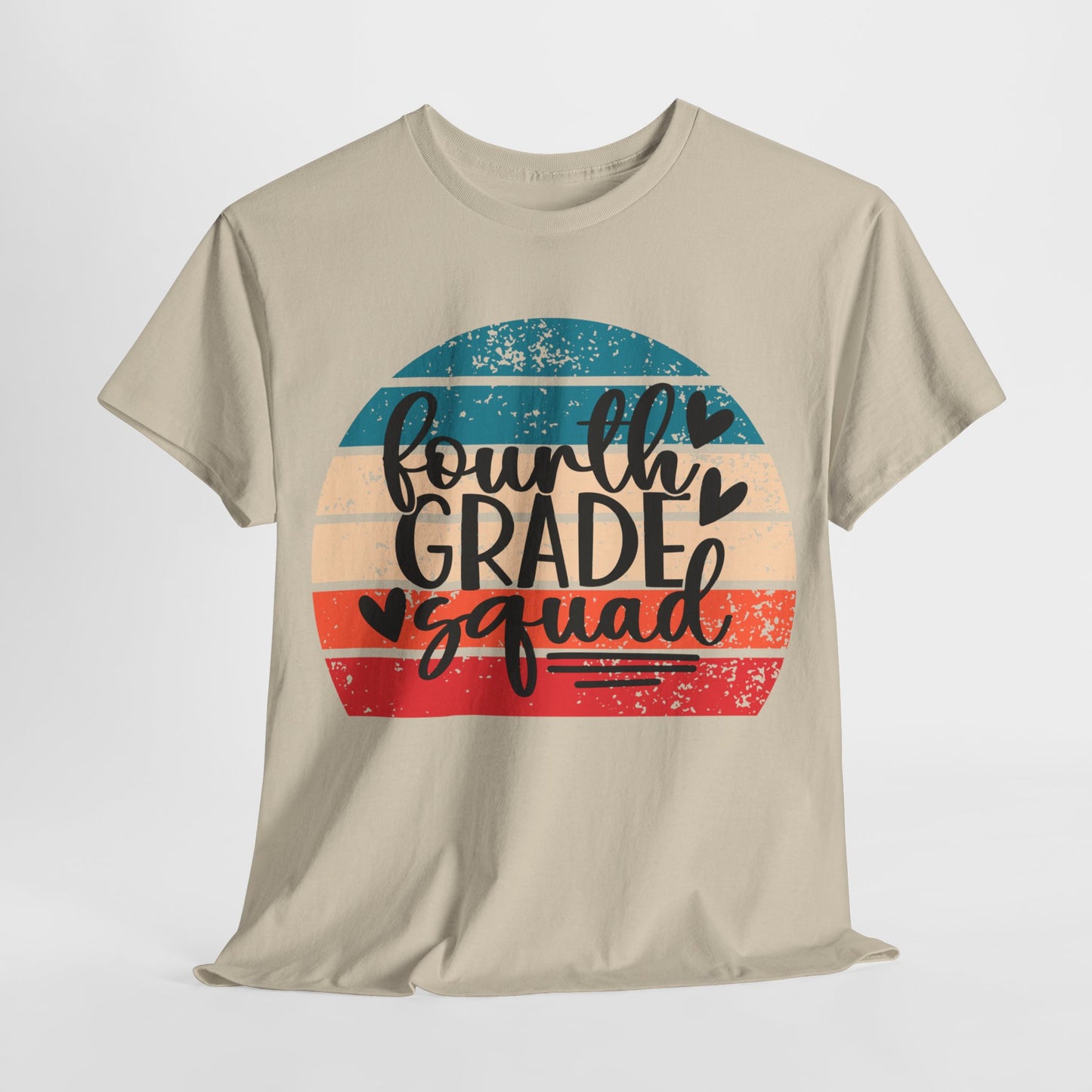 Fourth Grade Squad Retro Vintage School TShirt