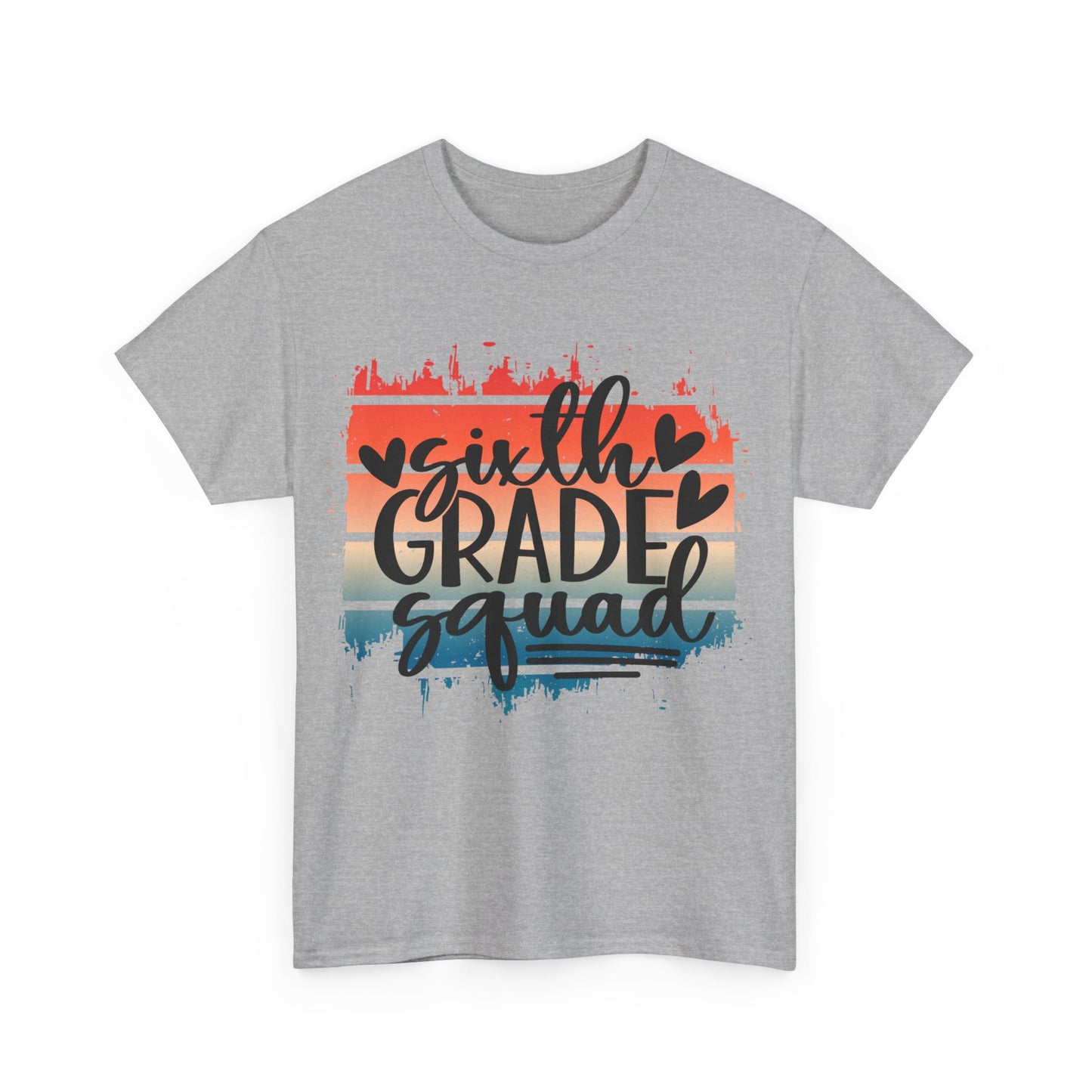 Boho Retro Sixth Grade Squad Classroom School TShirt