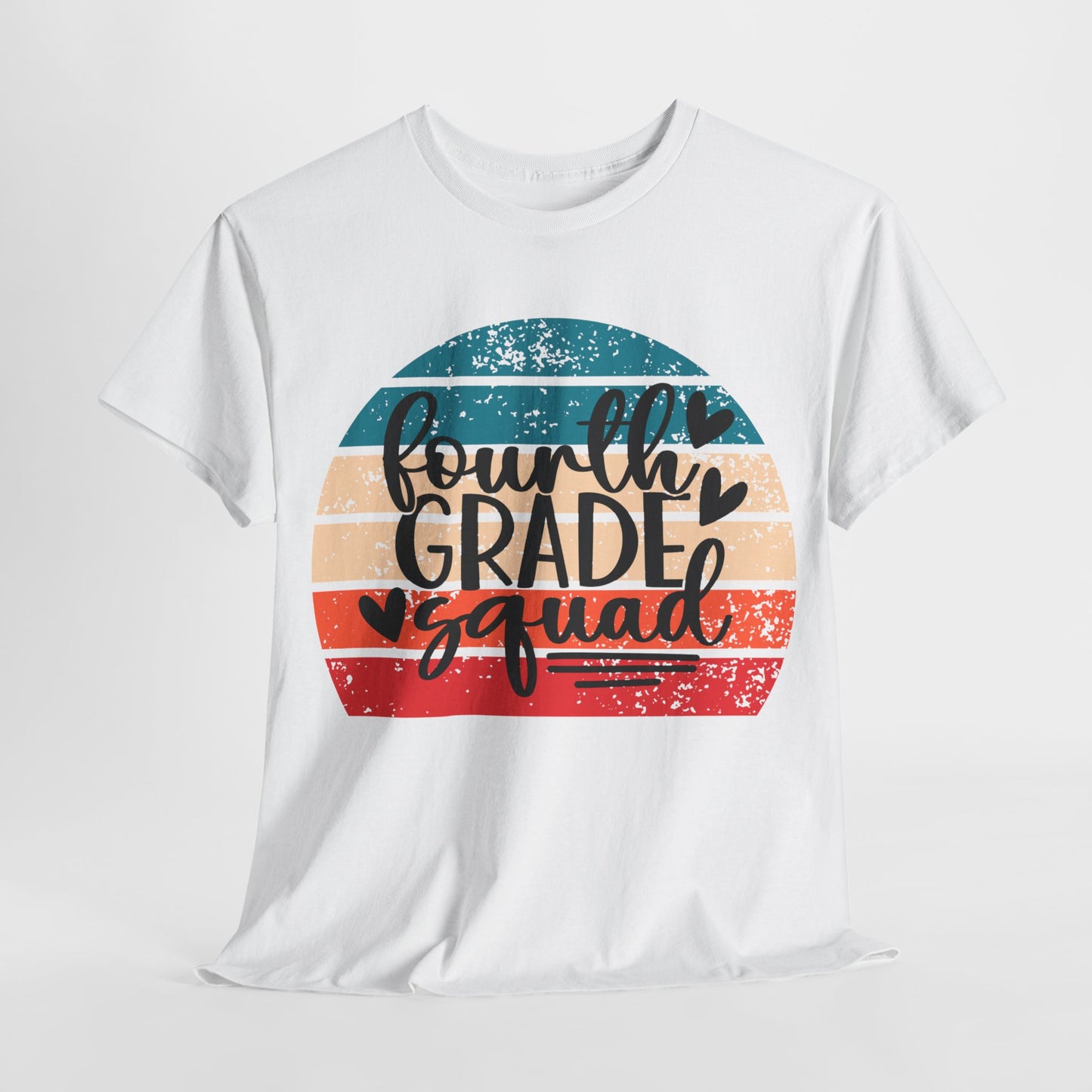 Fourth Grade Squad Retro Vintage School TShirt