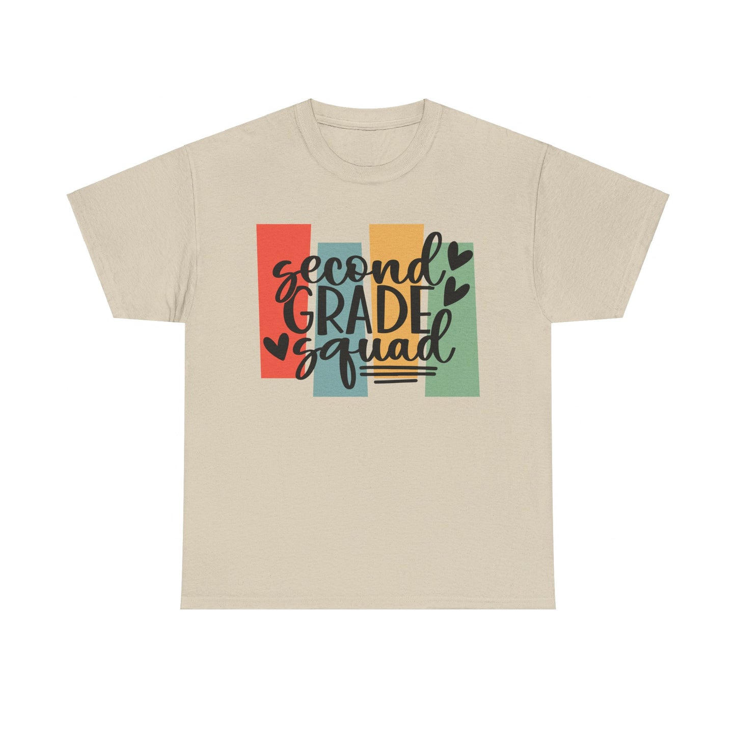 Second Grade Retro Design Team School Shirt