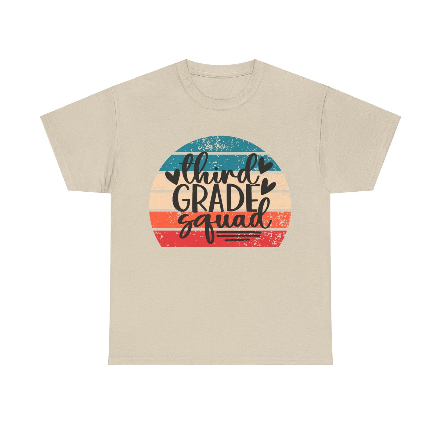 Boho Retro Design Third Grade Squad Tshirt