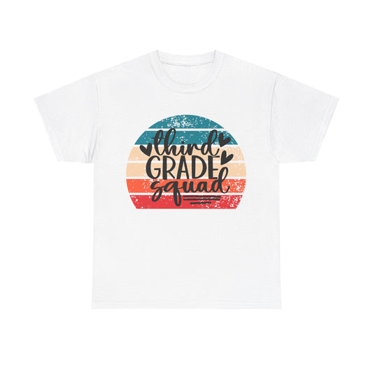 Boho Retro Design Third Grade Squad Tshirt